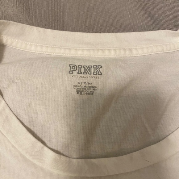 NWOT PINK Victoria's Secret Oversized Crop Top - Picture 2 of 2